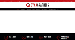 Desktop Screenshot of dynagraphicprinting.com
