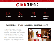 Tablet Screenshot of dynagraphicprinting.com